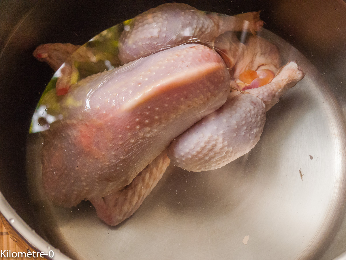 Photo de recette de poule de Kilomètre-0, blog de cuisine réalisée à partir de produits locaux et issus de circuits courts