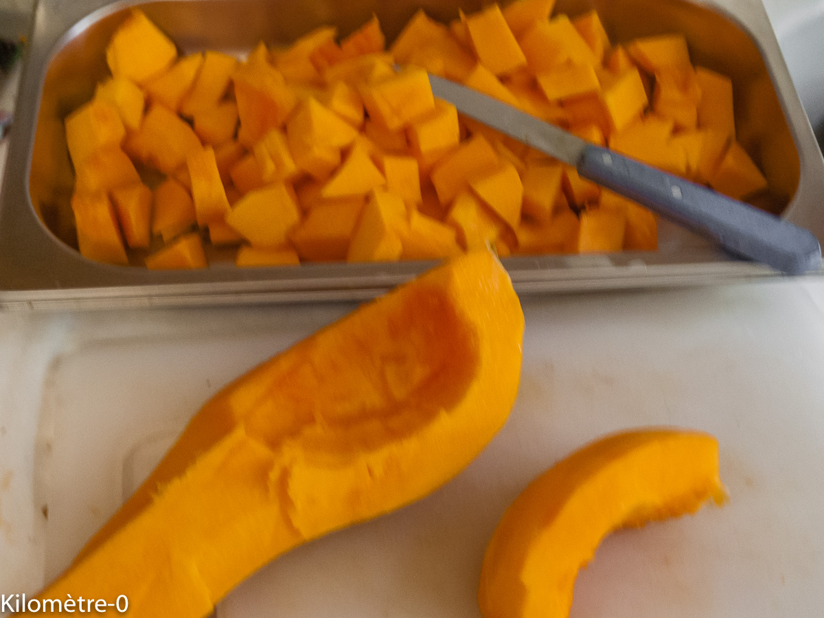 Photo de recette de butternut, bio de Kilomètre-0, blog de cuisine réalisée à partir de produits locaux et issus de circuits courts