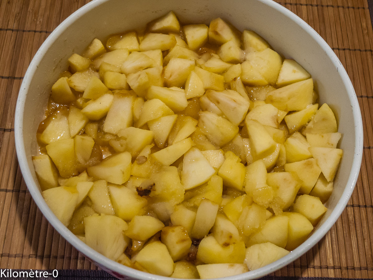Photo de recette de pommes tatin, gâteau, Kilomètre-0, blog de cuisine réalisée à partir de produits locaux et issus de circuits courts