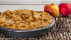 Photo de recette italienne, crostata, gâteau, pommes, citron, amandes de de Kilomètre-0, blog de cuisine réalisée à partir de produits locaux et issus de circuits courts