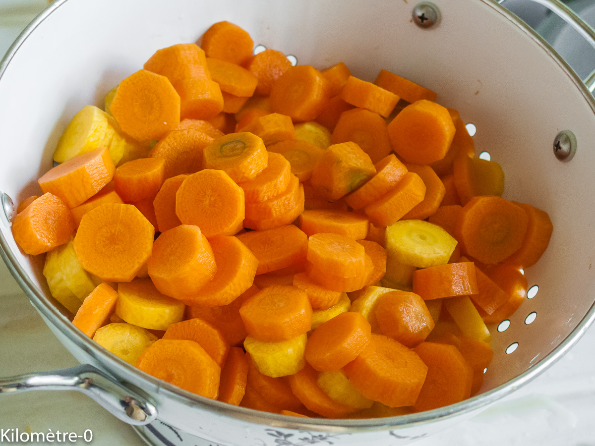 Photo de recette de carottes de Kilomètre-0, blog de cuisine réalisée à partir de produits locaux et issus de circuits courts