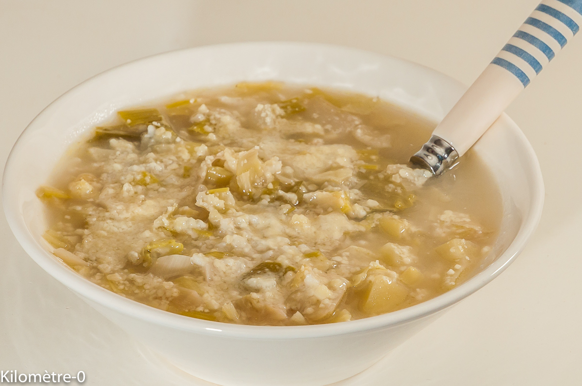 Photo de recette de potage piémontais, facile, bio, parmesan, légumes , Curnonsky, de Kilomètre-0, blog de cuisine réalisée à partir de produits locaux et issus de circuits courts