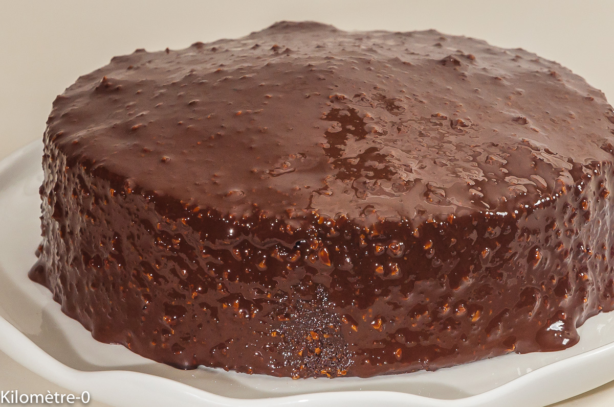 Photo de recette de gâteau au chocolat, facile, rapide, léger de Kilomètre-0, blog de cuisine réalisée à partir de produits locaux et issus de circuits courts