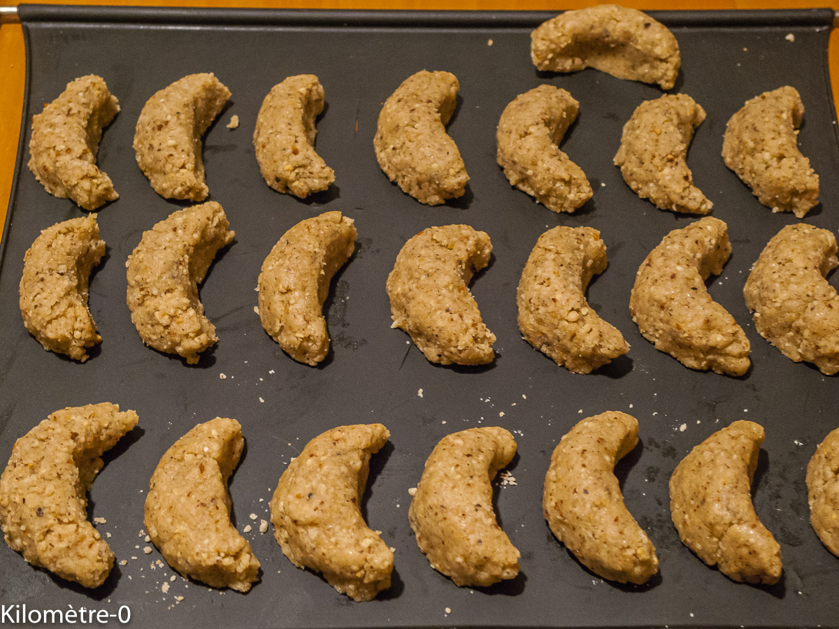 Photo de recette de sablés aux noisettes, bio, facile de Kilomètre-0, blog de cuisine réalisée à partir de produits locaux et issus de circuits courts
