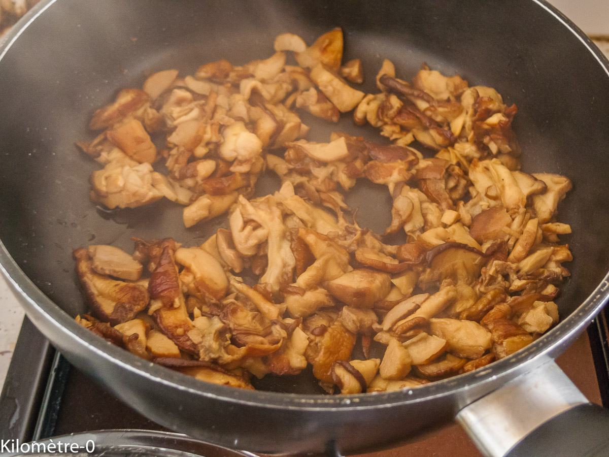 Photo de recette de cèpes de Kilomètre-0, blog de cuisine réalisée à partir de produits locaux et issus de circuits courts