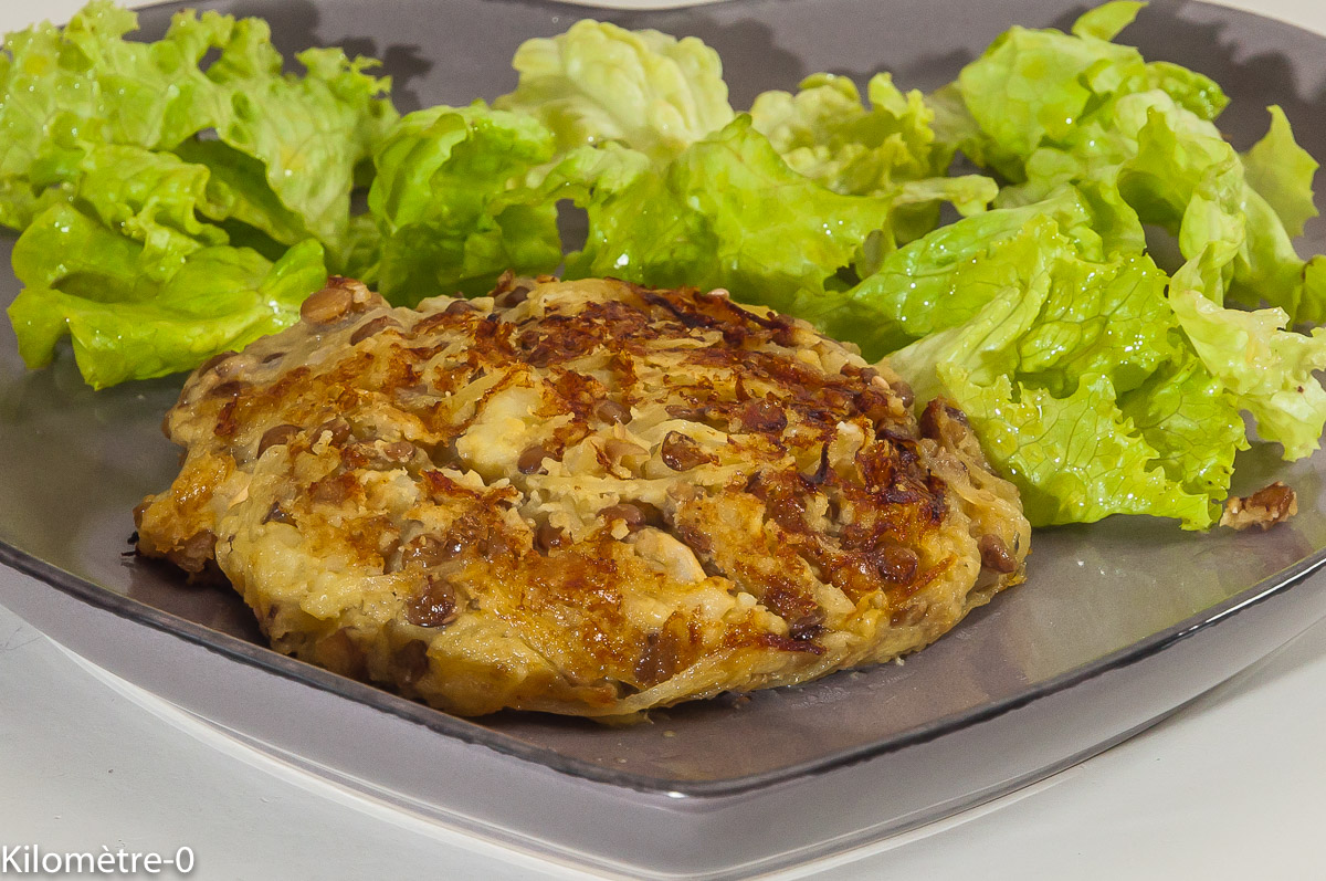 Photo de recette végétarienne, lentilles, courge, comté, grana, de Kilomètre-0, blog de cuisine réalisée à partir de produits locaux et issus de circuits courts