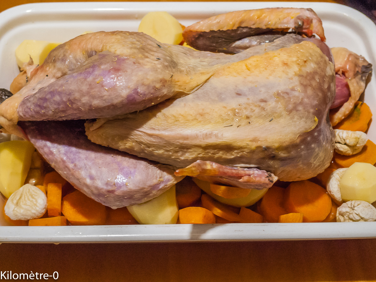 Photo de recette de pintade de Kilomètre-0, blog de cuisine réalisée à partir de produits locaux et issus de circuits courts