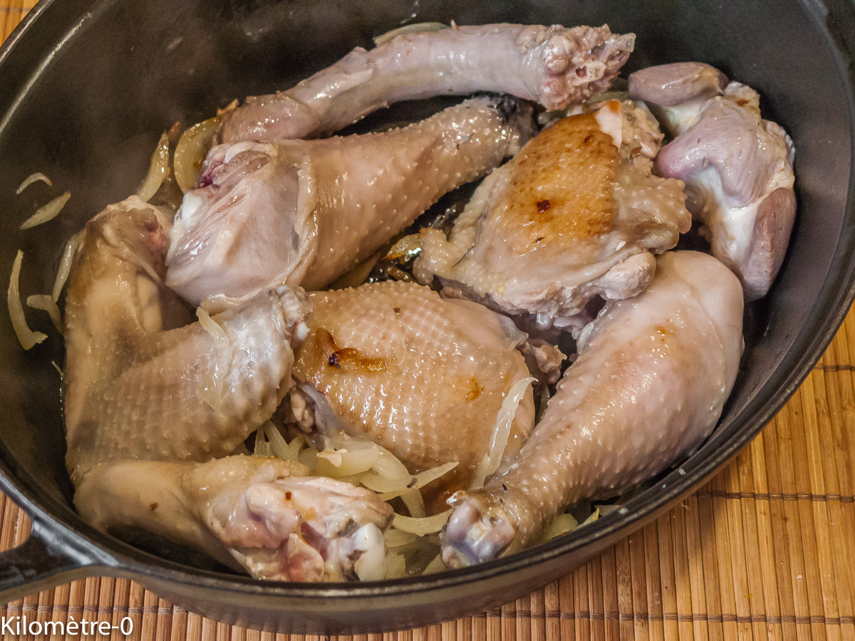 Photo de recette africaine de poulet facile de Kilomètre-0, blog de cuisine réalisée à partir de produits locaux et issus de circuits courts