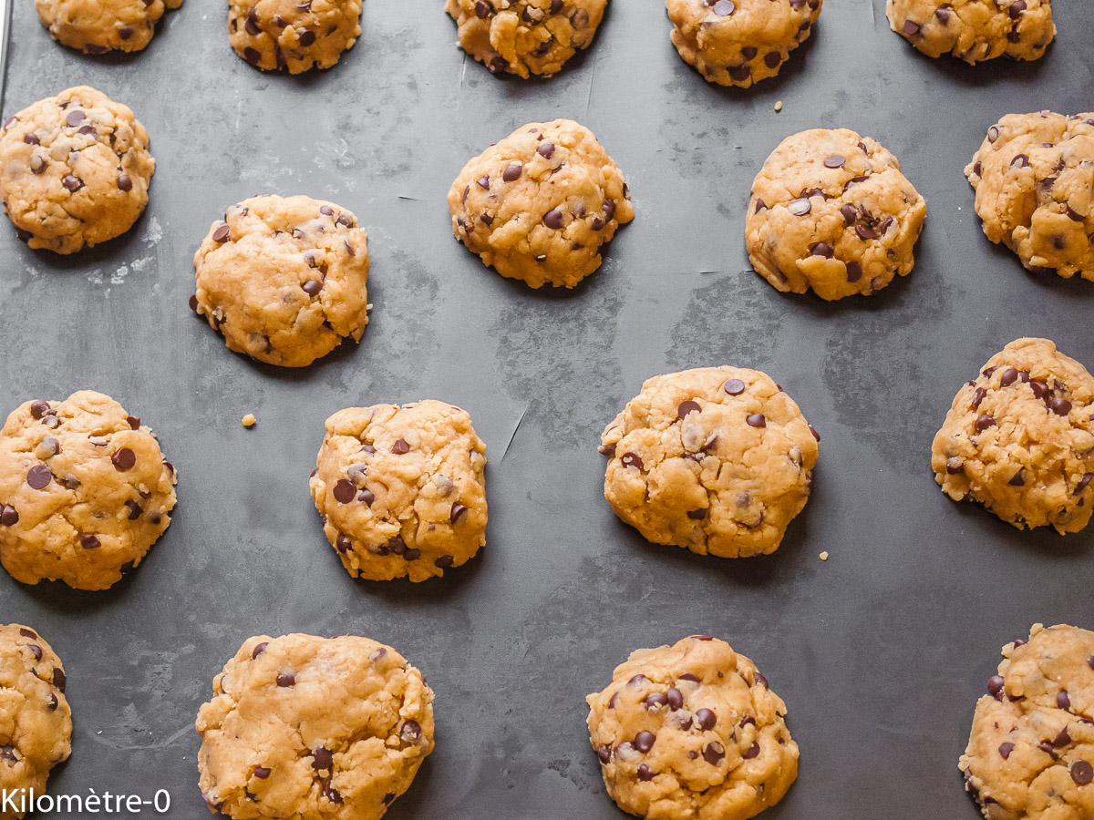 Photo de recette de cookies de Kilomètre-0, blog de cuisine réalisée à partir de produits locaux et issus de circuits courts