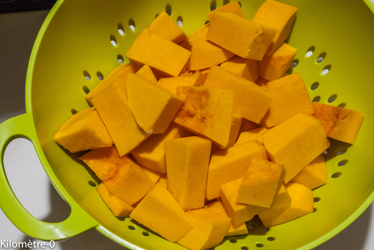 Photo de recette de butternut de Kilomètre-0, blog de cuisine réalisée à partir de produits locaux et issus de circuits courts