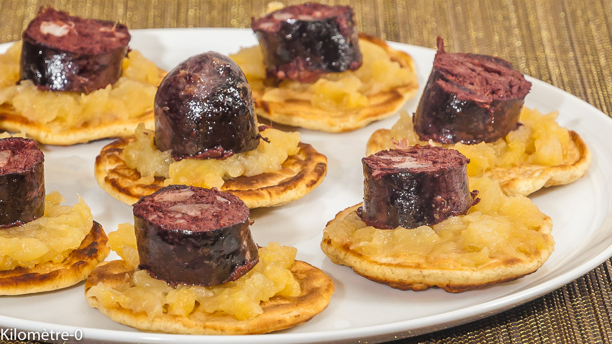 Blinis Facile Au Boudin Noir Et Aux Pommes