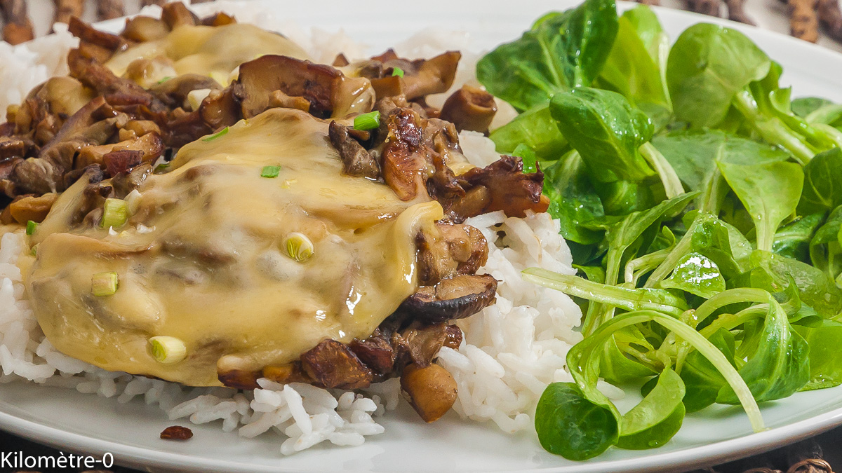 Photo de recette facile du Bhoutan, champignons, riz, rapide, de Kilomètre-0, blog de cuisine réalisée à partir de produits locaux et issus de circuits courts