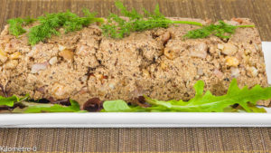 Photo de recette de terrine végétale aux cèpes, champignons, châtaignes et noisettes, végétarienne, facile, rapide, tofu fumé de Kilomètre-0, blog de cuisine réalisée à partir de produits locaux et issus de circuits courts