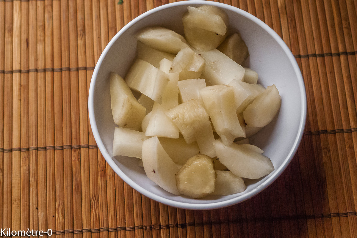 Photo de recette de poire de terre de Kilomètre-0, blog de cuisine réalisée à partir de produits locaux et issus de circuits courts