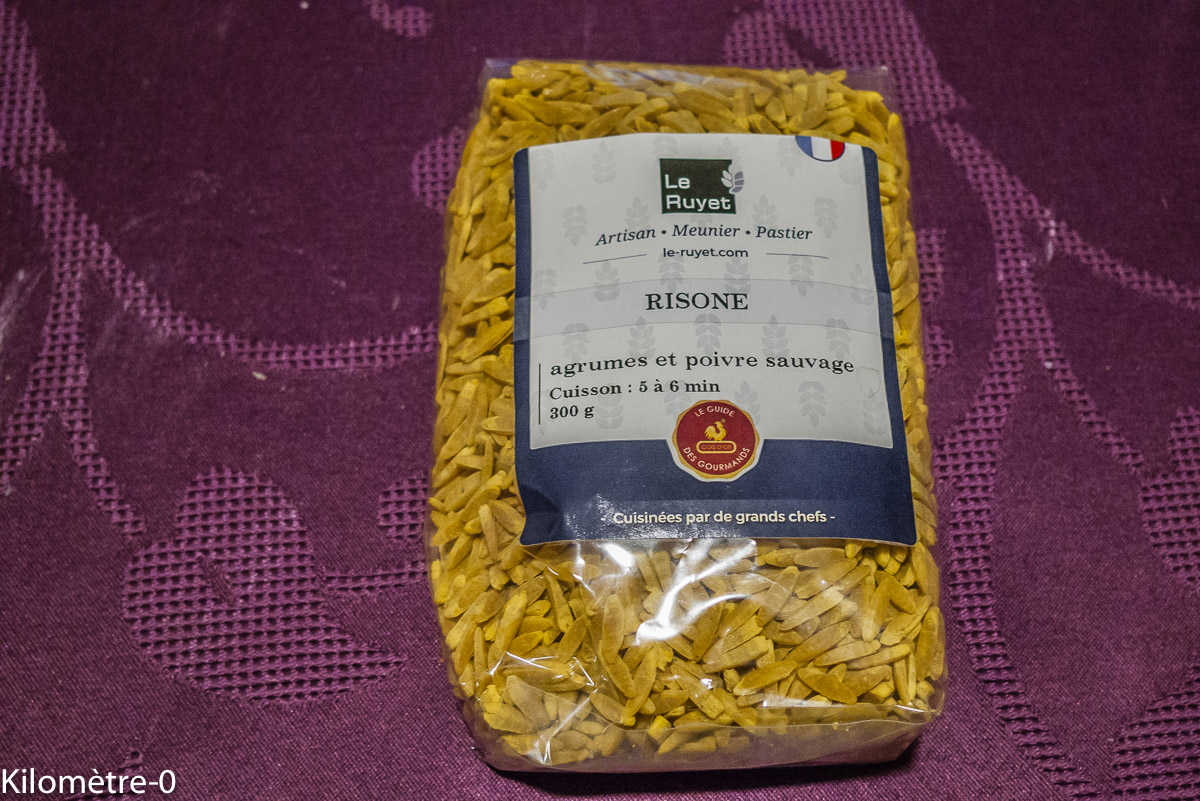 Photo de recette de risone artisanale de Kilomètre-0, blog de cuisine réalisée à partir de produits locaux et issus de circuits courts