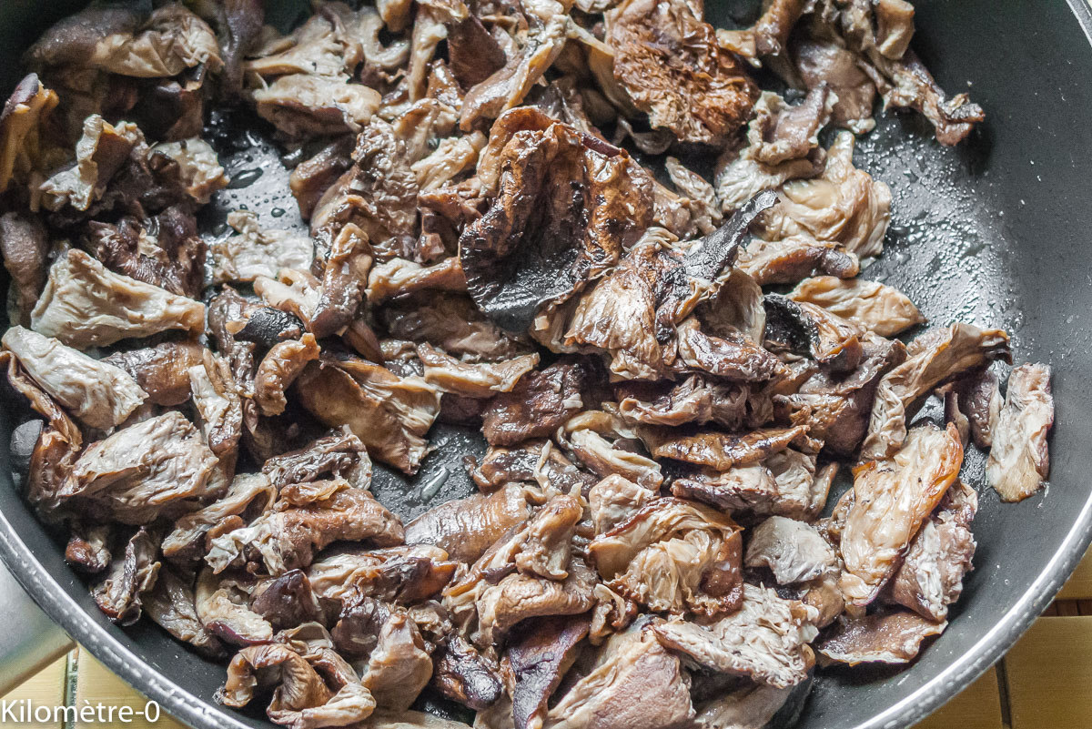 Photo de recette de coulemelles, crêpes deKilomètre-0, blog de cuisine réalisée à partir de produits de saison et issus de circuits courts