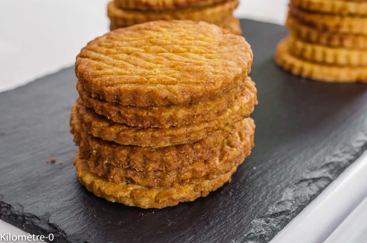 Photo de recette de sablés normands faciles de Kilomètre-0, blog de cuisine réalisée à partir de produits de saison et issus de circuits courts