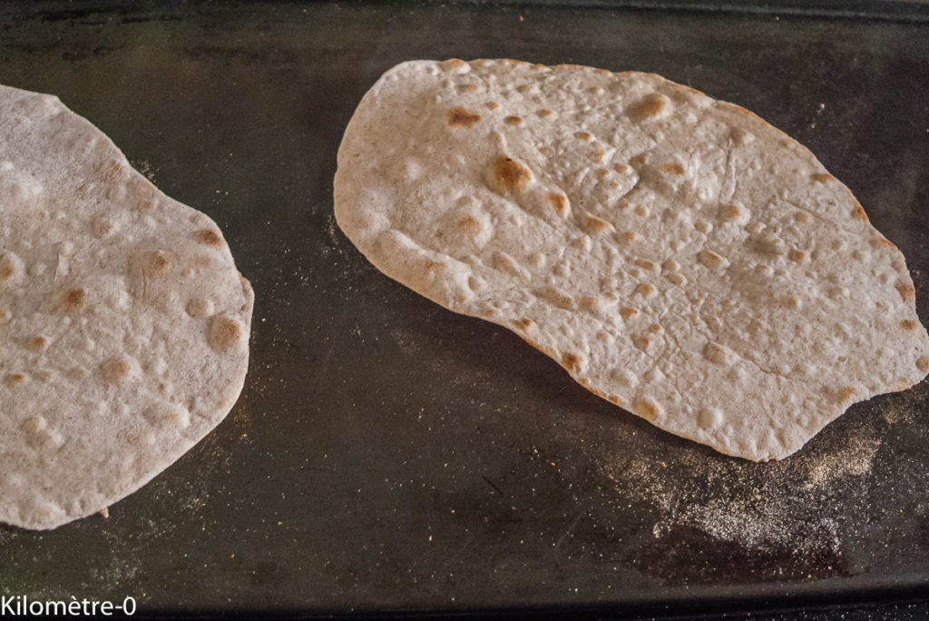 Photo de recette de chapati, facile, bio maison de Kilomètre-0, blog de cuisine réalisée à partir de produits de saison et issus de circuits courts