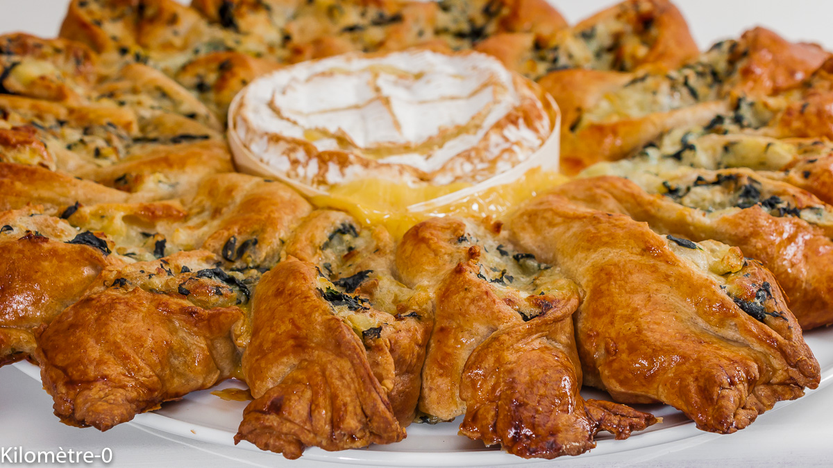 Tarte Fleur Aux Pommes De Terre Et épinards Cœur De Camembert