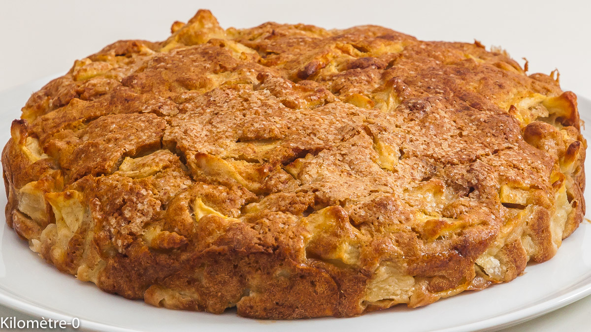 Photo de recette de dessert, plat irlandais, gâteau aux pommes facile, apple pie, Kilomètre-0, blog de cuisine réalisée à partir de produits de saison et issus de circuits courts