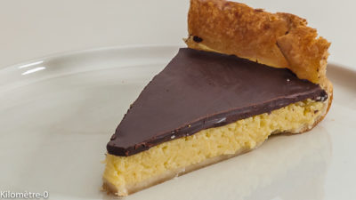 Photo de recette de tarte aux poires et chocolat facile, rapide, bio de  Kilomètre-0, blog de cuisine réalisée à partir de produits de saison et issus de circuits courts