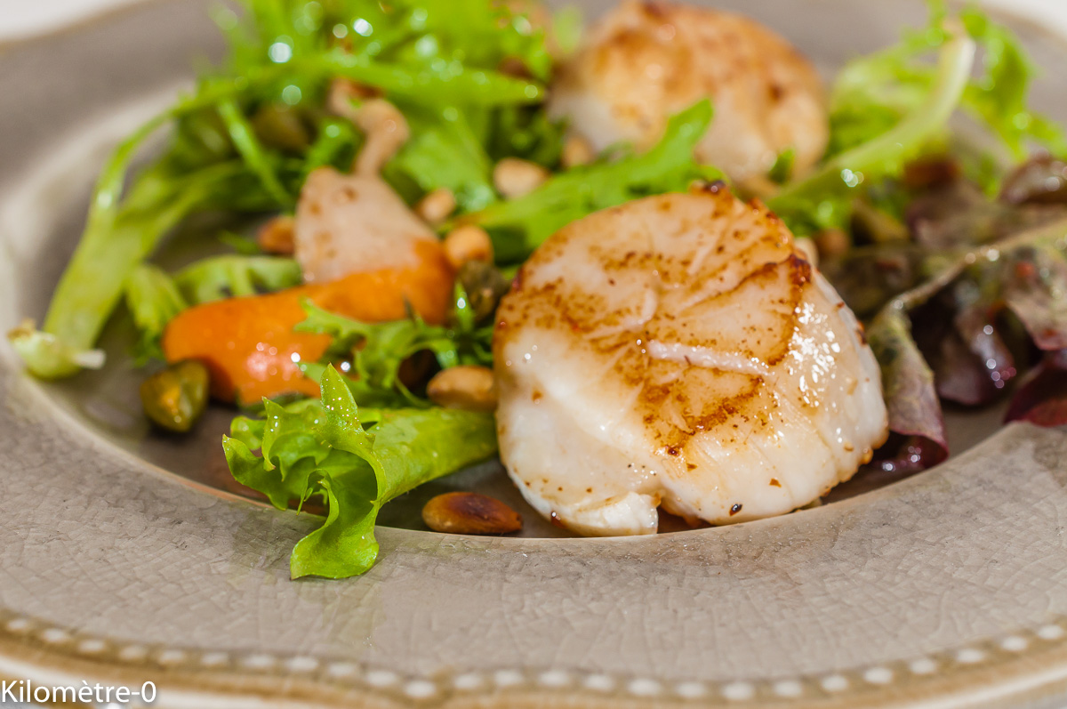 Photo de recette de saint jacques légères, rapides, facile, healthy