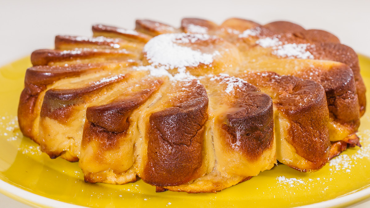 Photo de recette facile, rapide, bio, gâteau invisible aux pommes, miel, healthy, dessert, de Kilomètre-0, blog de cuisine réalisée à partir de produits de saison et issus de circuits courts