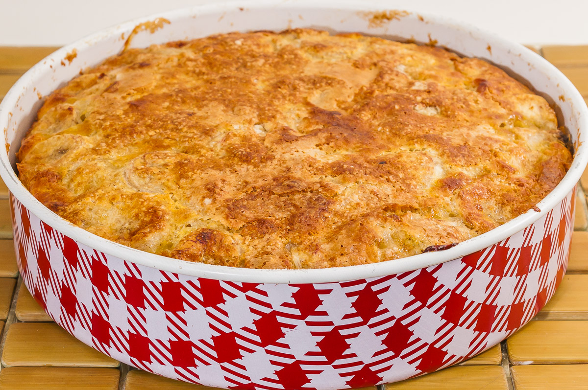Photo de recette de Bolo de Banana, gâteau du Cap Vert, bananes, cuisine des îles, facile, rapide, familiale, cuisine du monde, Kilomètre-0, blog de cuisine réalisée à partir de produits de saison et issus de circuits courts