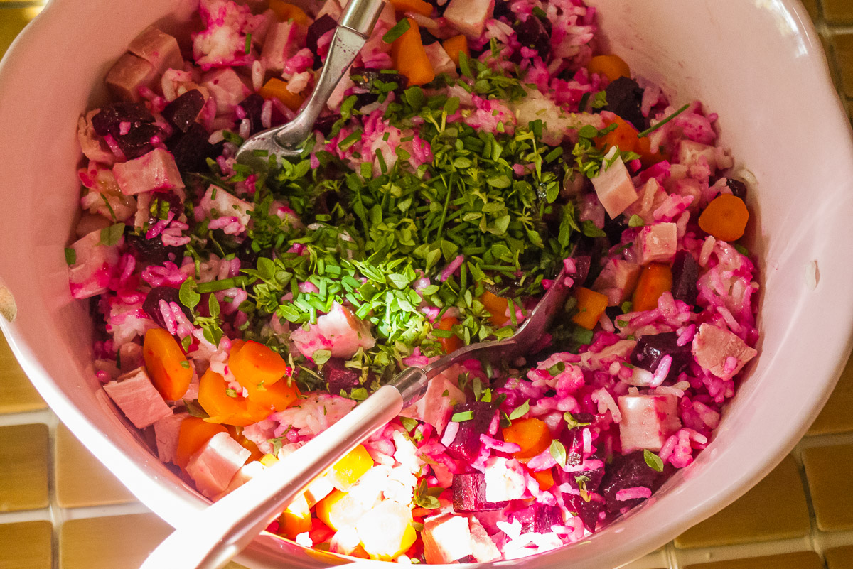 Photo de recette de salade healthyn légumes, rapide, légère de Kilomètre-0, blog de cuisine réalisée à partir de produits de saison et issus de circuits courts