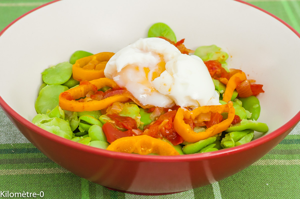 Photo de recette végétarienne, cuisine du monde, cuisine africaine, recette soudanaise, bio, oeufs, légumes d'été, printemps de Kilomètre-0, blog de cuisine réalisée à partir de produits de saison et issus de circuits courts