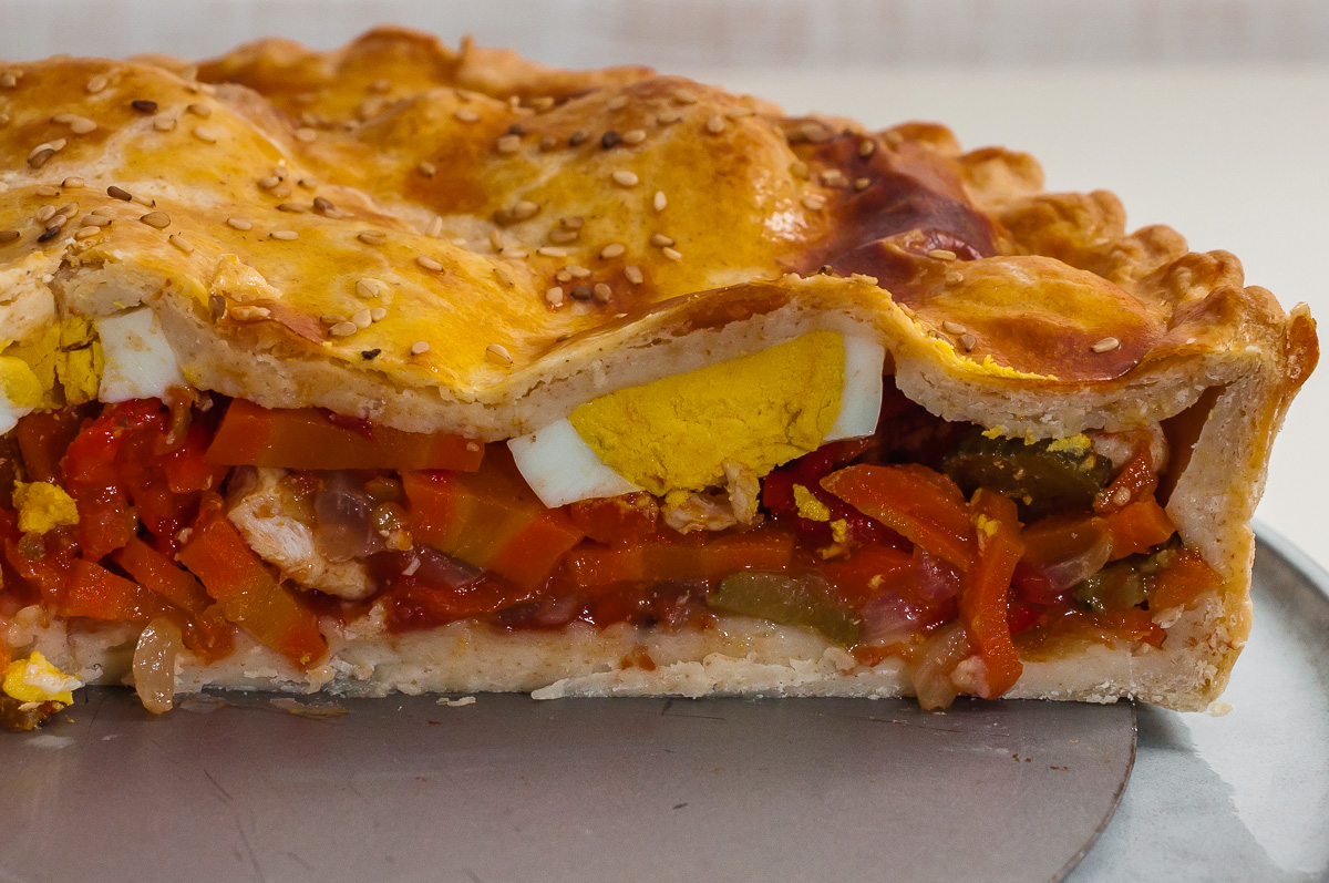Photo de recette de pasteï, cusine du monde, Surinam, Amérique du Sud, tourte, tarte,poulet, légumes,oeufs, healthy, bio Kilomètre-0, blog de cuisine réalisée à partir de produits de saison et issus de circuits courts