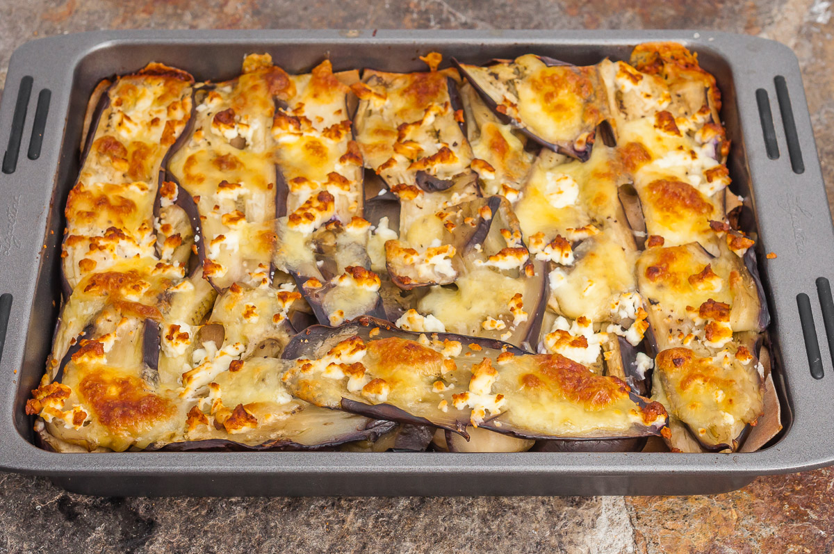 Photo de recette de lasagnes d'aubergines, cèpes, pâtes, végétarienne, healthy, bio, facile, légère de Kilomètre-0, blog de cuisine réalisée à partir de produits de saison et issus de circuits courts