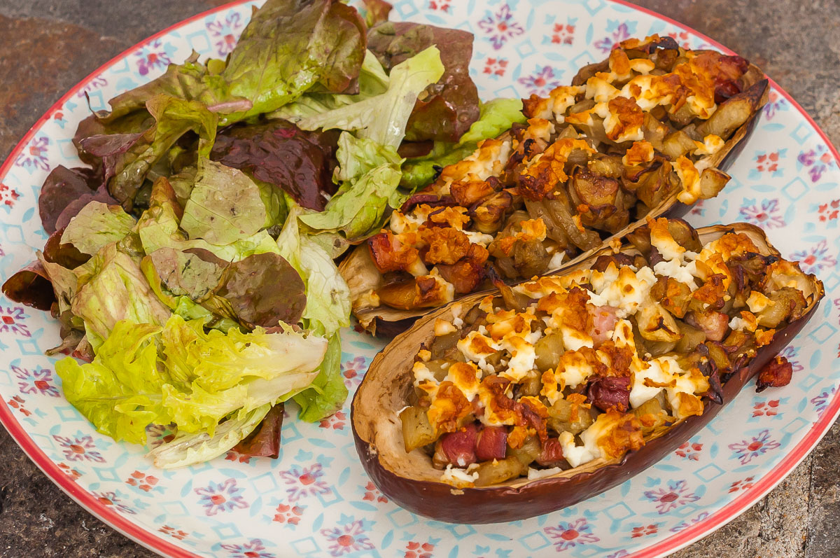Photo de recette de légumes farcis aux champignons, léger, fêta, facile, Kilomètre-0, blog de cuisine réalisée à partir de produits de saison et issus de circuits courts