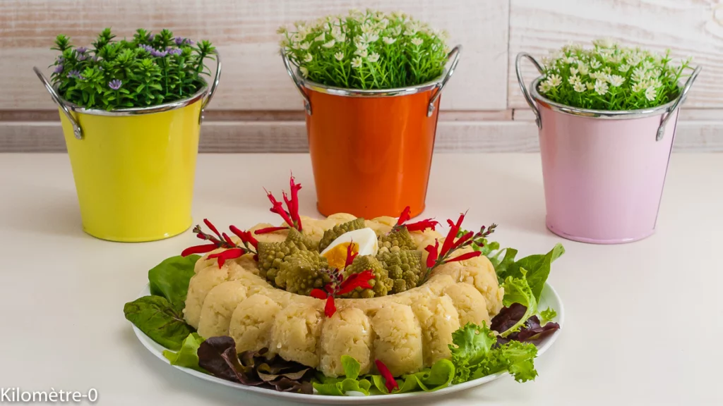 Terrine de pommes de terre au chou romanesco et aux oeufs - Étape 8