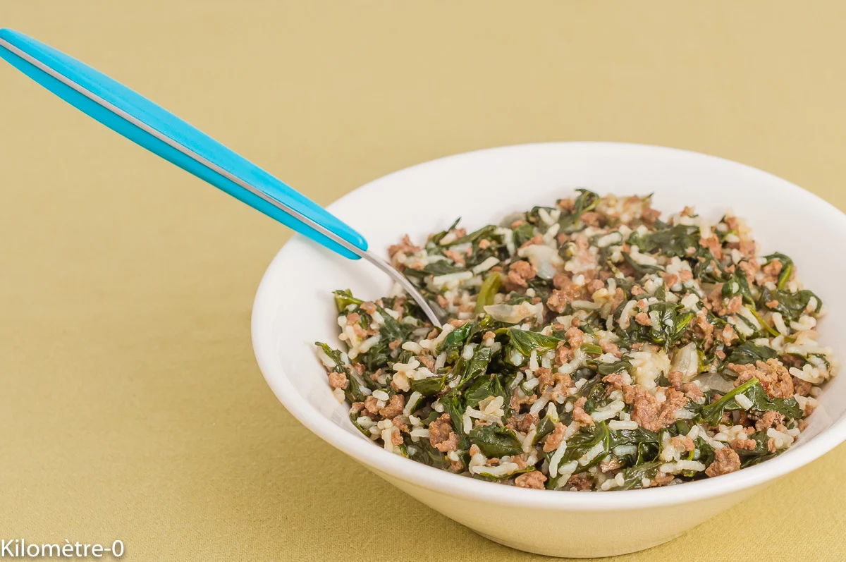 Photo de recette turque, épinards au riz, ispanak pirinçleme, cuisine de Turquie, facile, économique, plat compket, légumes, Kilomètre-0, blog de cuisine réalisée à partir de produits de saison et issus de circuits courts