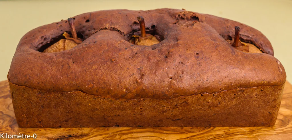 Gâteau du matin au chocolat et aux poires entières - Étape 7