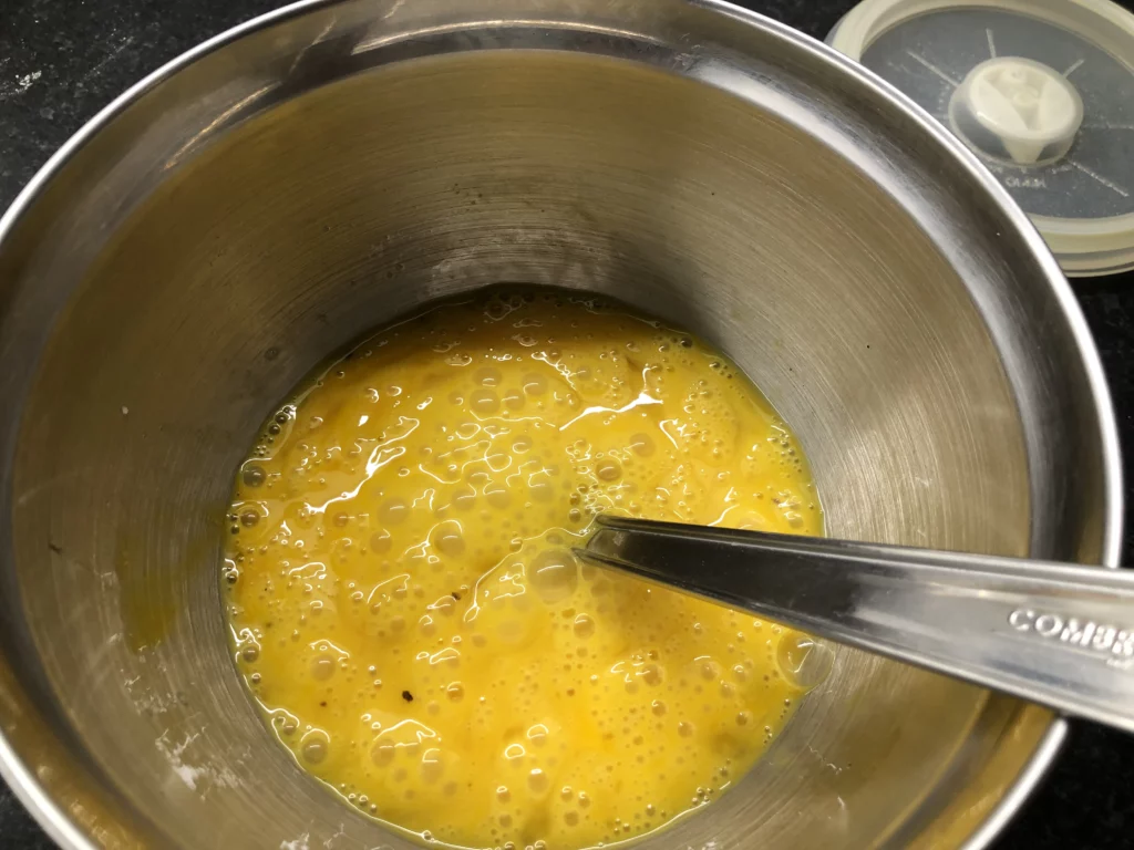 Omelette aux chanterelles - Étape 4