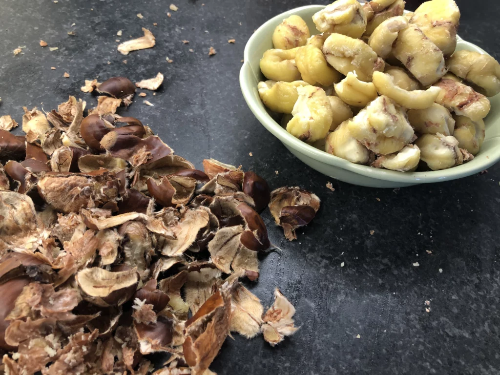 Boudins aux pommes et aux châtaignes - Étape 2