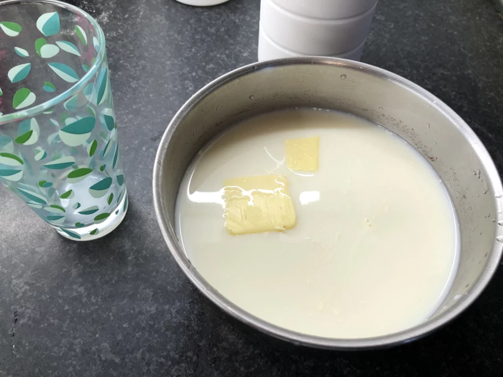 Flan au citron - Étape 1