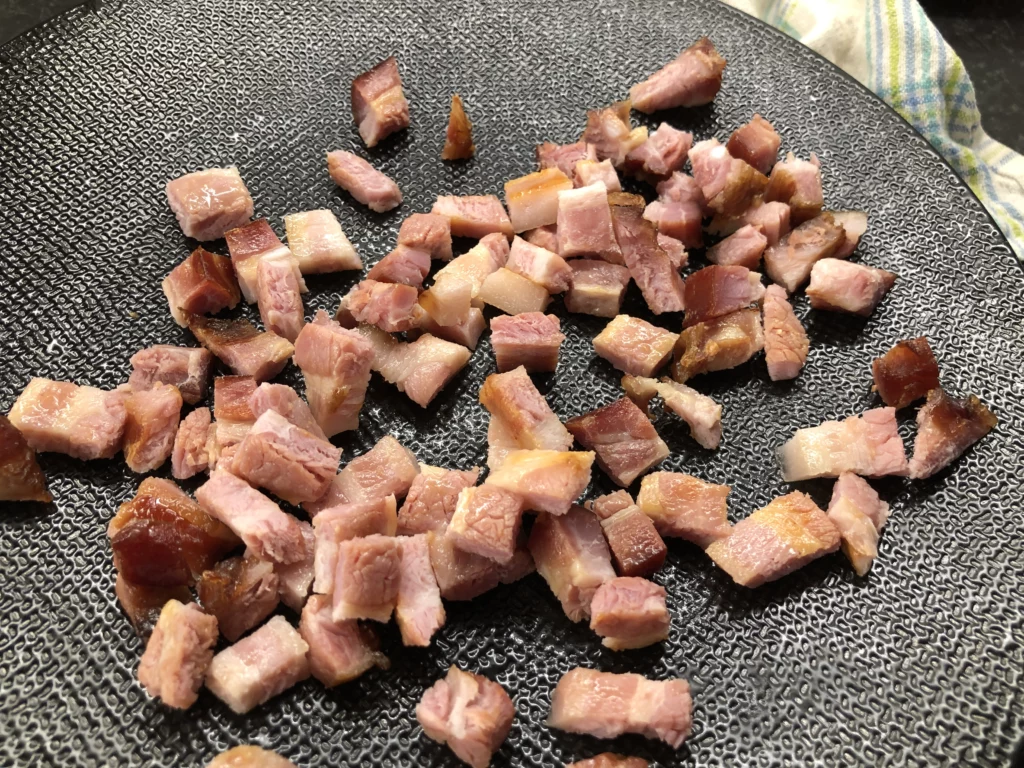 Cake aux poireaux et aux lardons - Étape 3