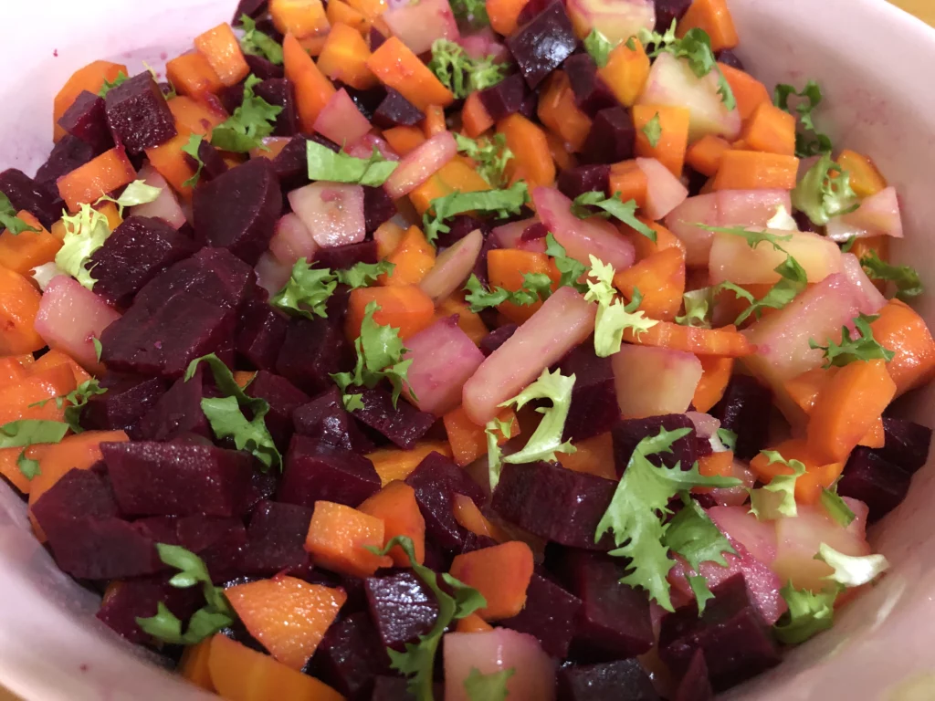 Salade de légumes d&rsquo;hiver - Étape 4