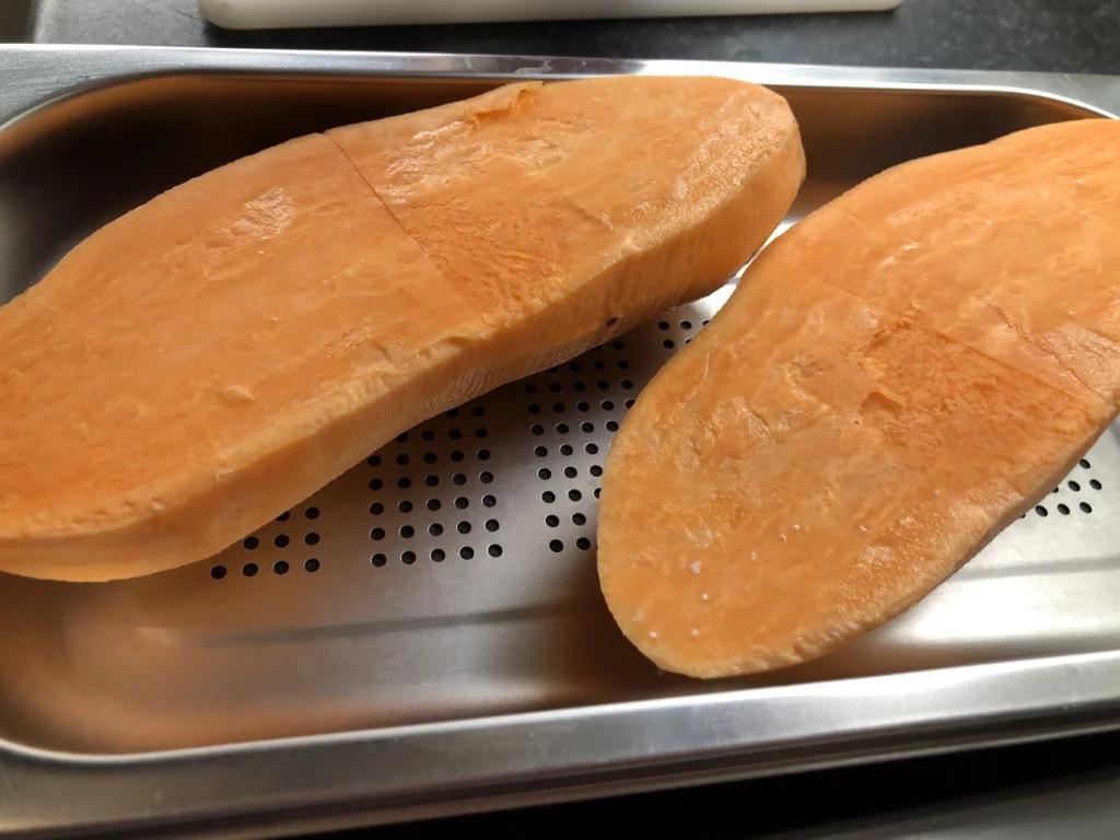 Patates douces farcies aux chanterelles - Étape 1