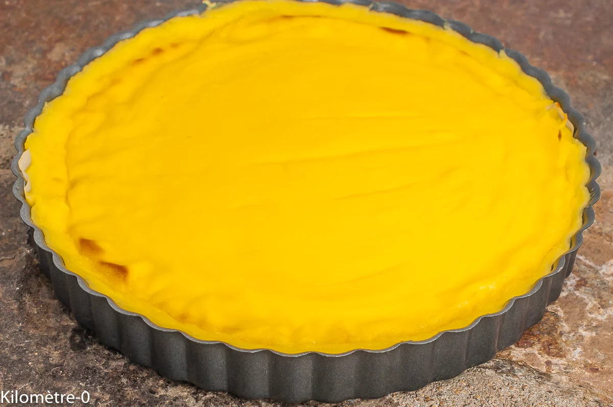 Photo de recette de flan pâtissier sans pâte, facile, rapide, laitage, oeufs, bio, léger, healthy, de Kilomètre-0, blog de cuisine réalisée à partir de produits de saison et issus de circuits courts