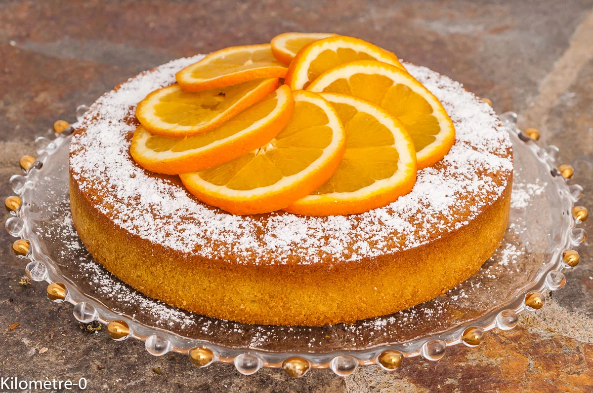 Photo de recette de dessert algérien, maghrébin, Algérie, nord africain, gâteau facile à l'orange, rapide, bio, agrumes, Kilomètre-0, blog de cuisine réalisée à partir de produits de saison et issus de circuits courts