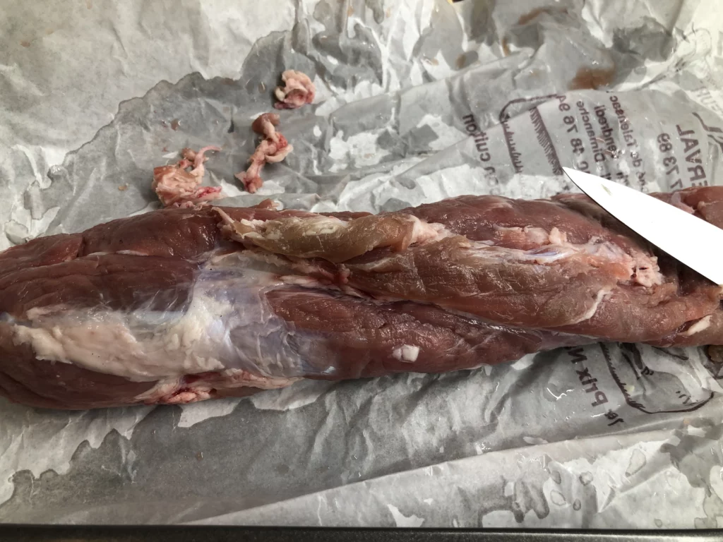 Filet mignon de porc aux cèpes et à la purée de potimarron - Étape 1