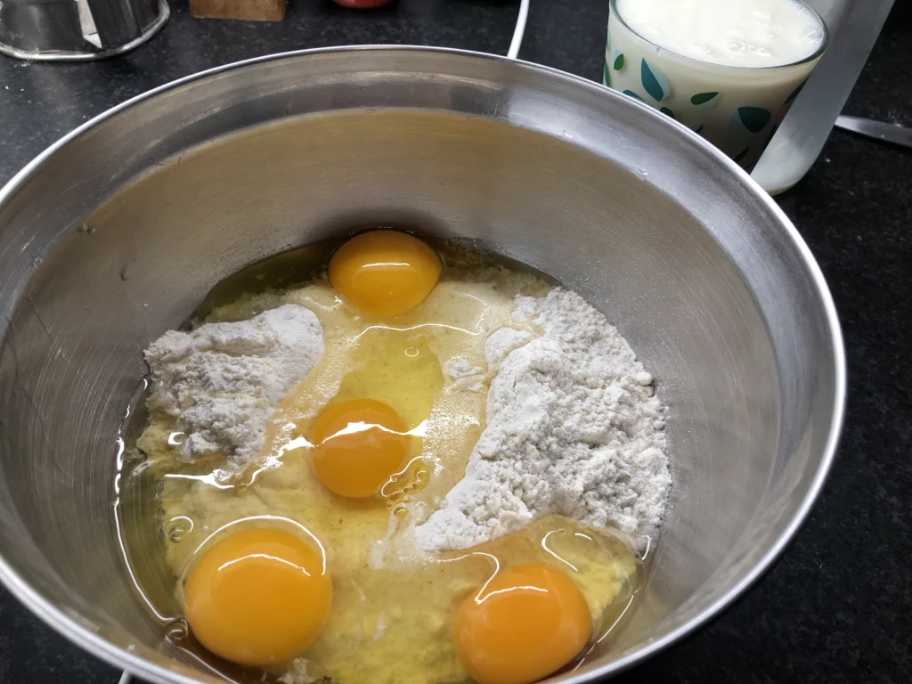 Crapiau, crêpe salée du Morvan au lard - Étape 1