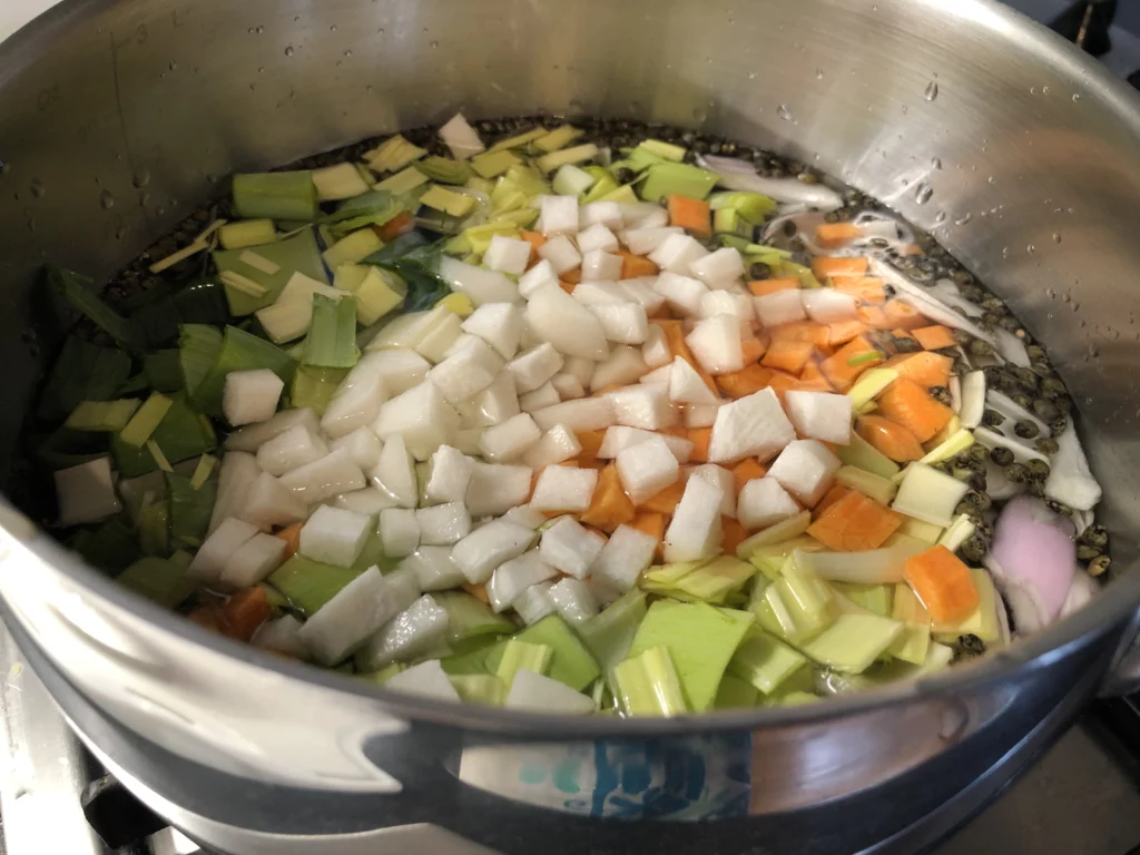 Rôti de porc aux lentilles et légumes d&rsquo;hiver - Étape 3