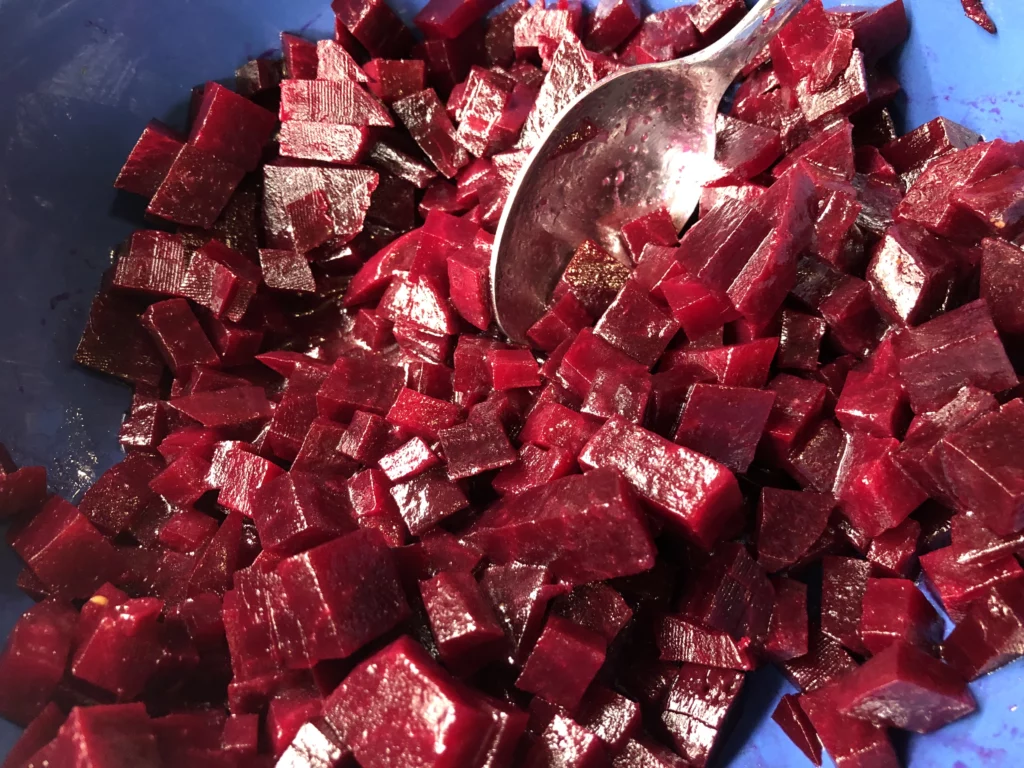 Salade de pâtes, au betterave et au thon - Étape 4