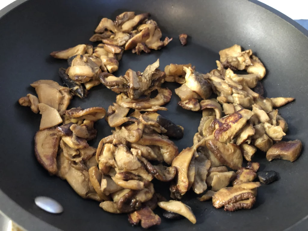 Oeuf poché aux cèpes - Étape 1