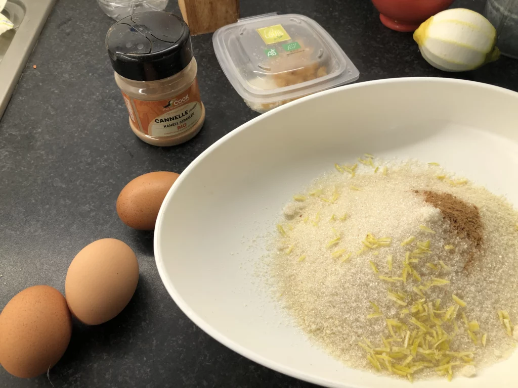 Lebkuchen de Nuremberg, biscuits de Noël allemands - Étape 1